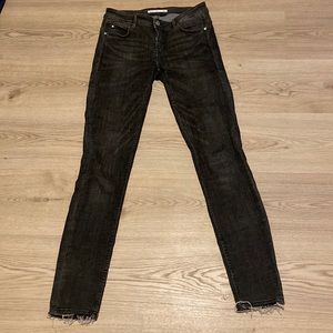 ZARA size 4 gray jeans